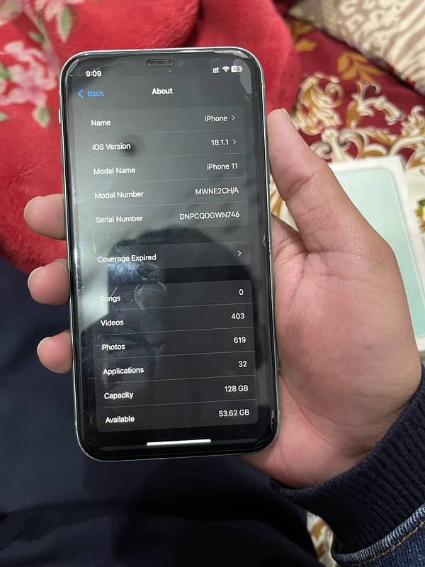 iphone 11 128GB dual sim PTA approved 3