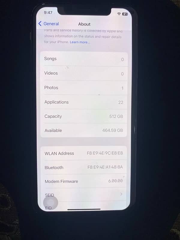 Iphone XS 512 GB PTA approved 4