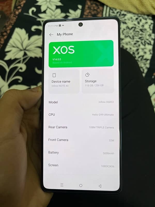 infinix note 40 8/256 pta approve 8