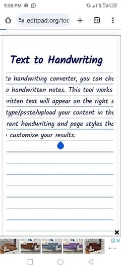 online handwriting assignment