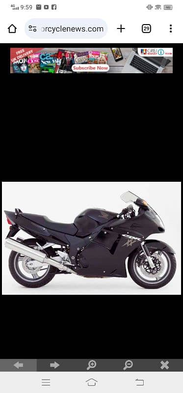 Honda black bird cbx 1100cc 0