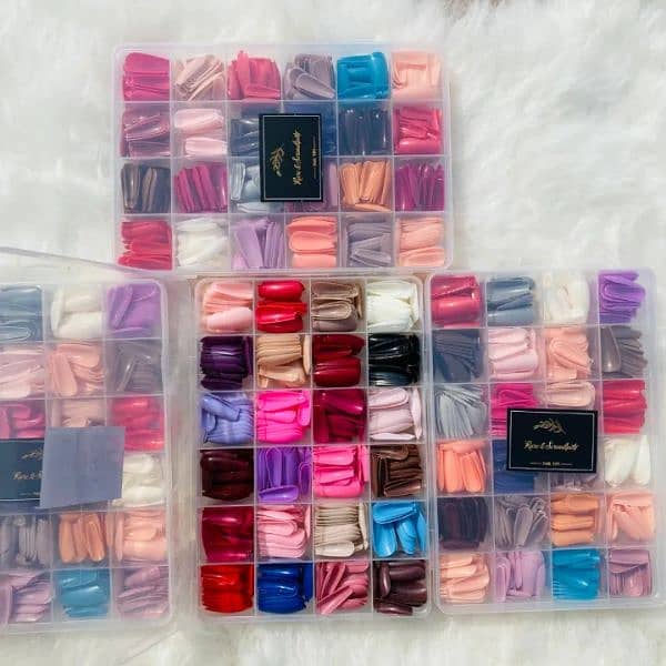 Nails full box is available. All colours in one box 1