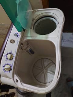 Haier Semi Automatic Washing +Dryer Machine.