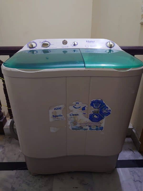 Haier Semi Automatic Washing +Dryer Machine. 2