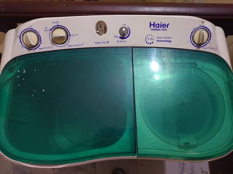 Haier Semi Automatic Washing +Dryer Machine. 5