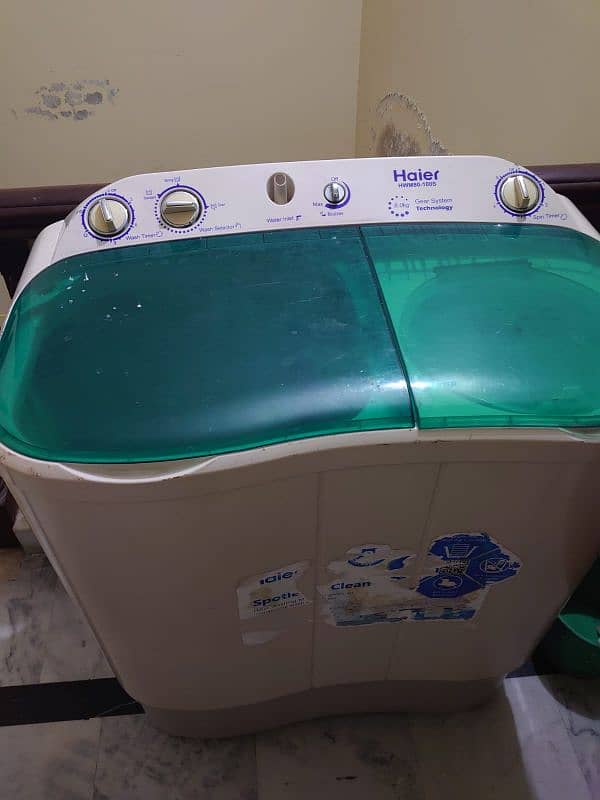 Haier Semi Automatic Washing +Dryer Machine. 6