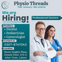 Join Our Team of Healthcare Experts at Physio Threads