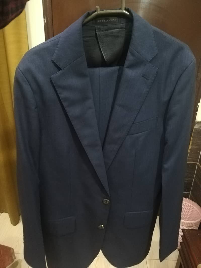 Blue pant coat suit 2 piece 1