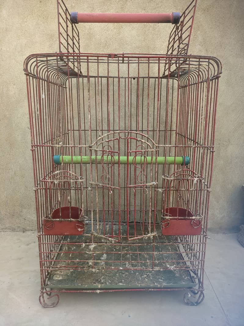 1 cage for row parrot or 2 potion cage for budgies ND lovebirds 4