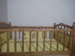 baby crib wooden bed