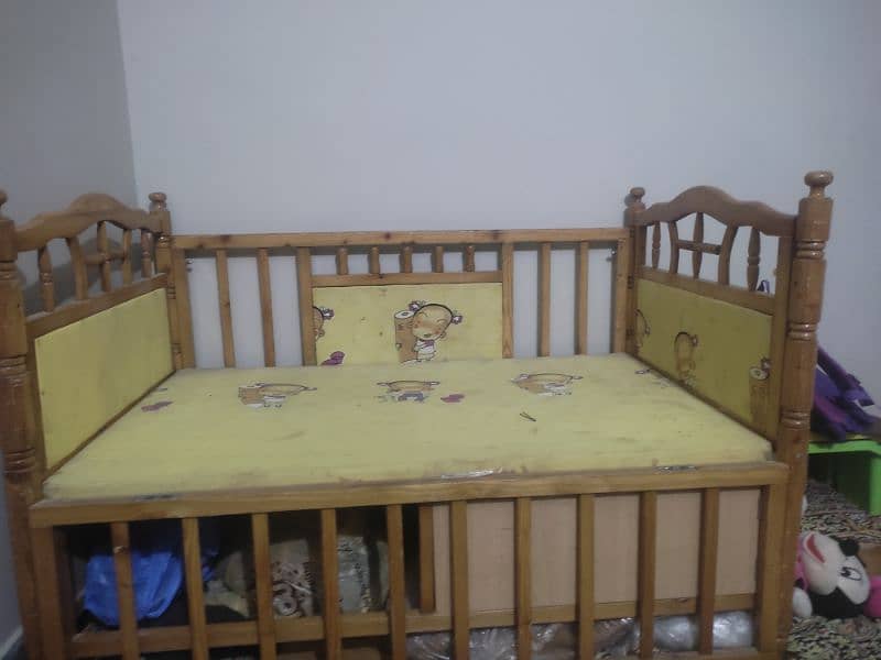 baby crib wooden bed 1