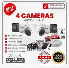 Hikvision 2MP 4 Cameras Package.