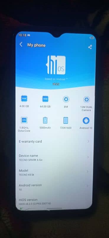 Tecno Spark 6 Go For Urgent Sale 4