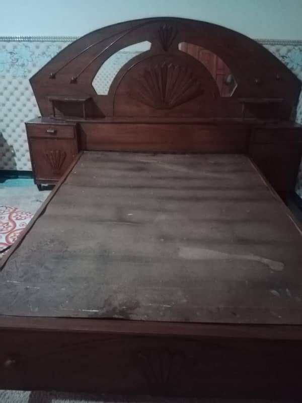 Double bed with soft mattress 0