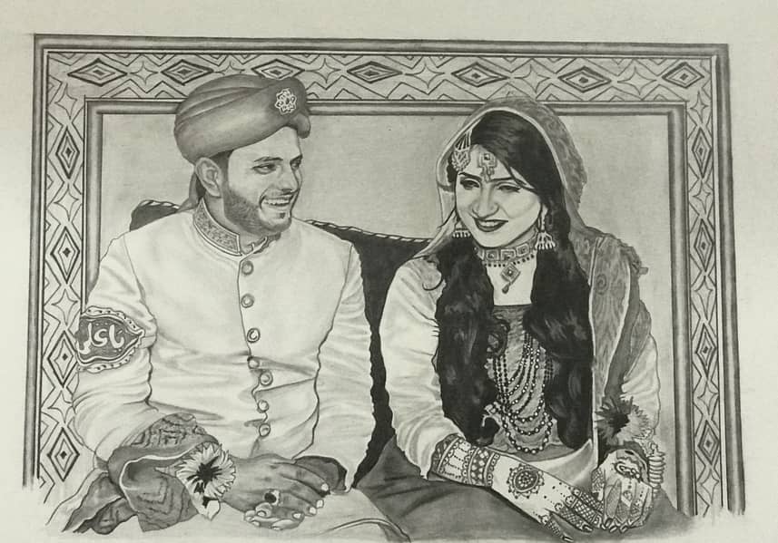 customized couple sketch 0