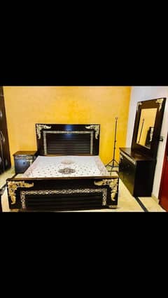 bed dressing side table / double bed / bed / bed set / Furniture