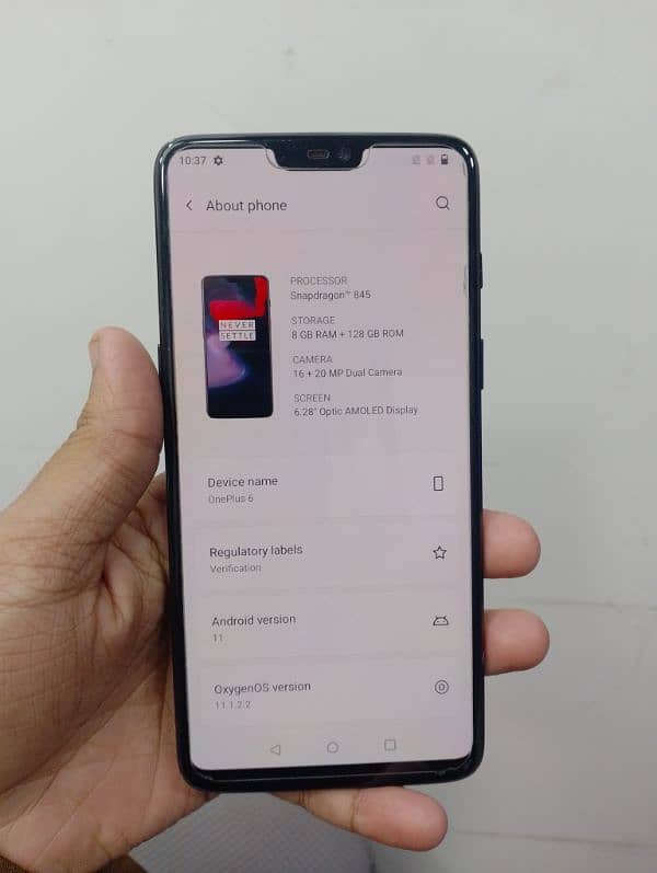 OnePlus 6 8/128 all okay PTA 4