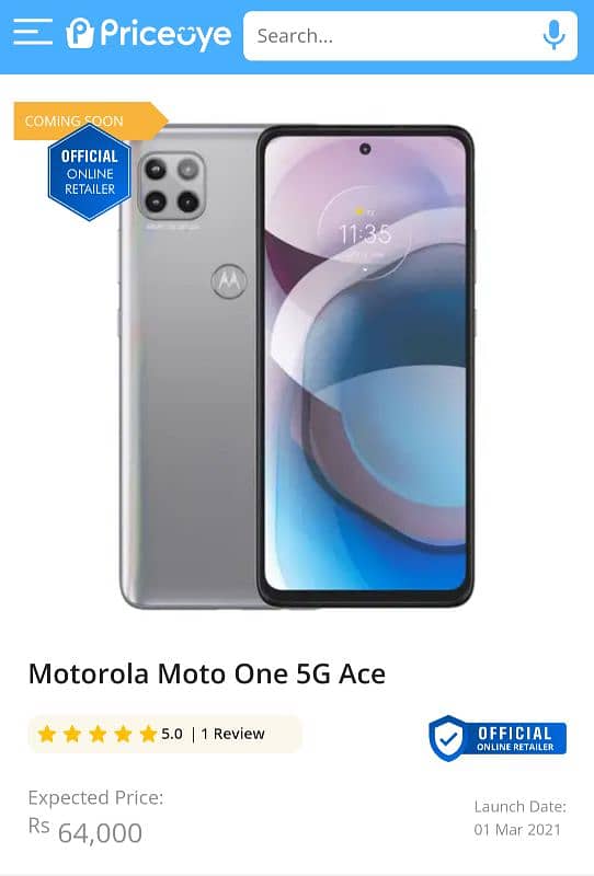 motrola ace one 48mp 1