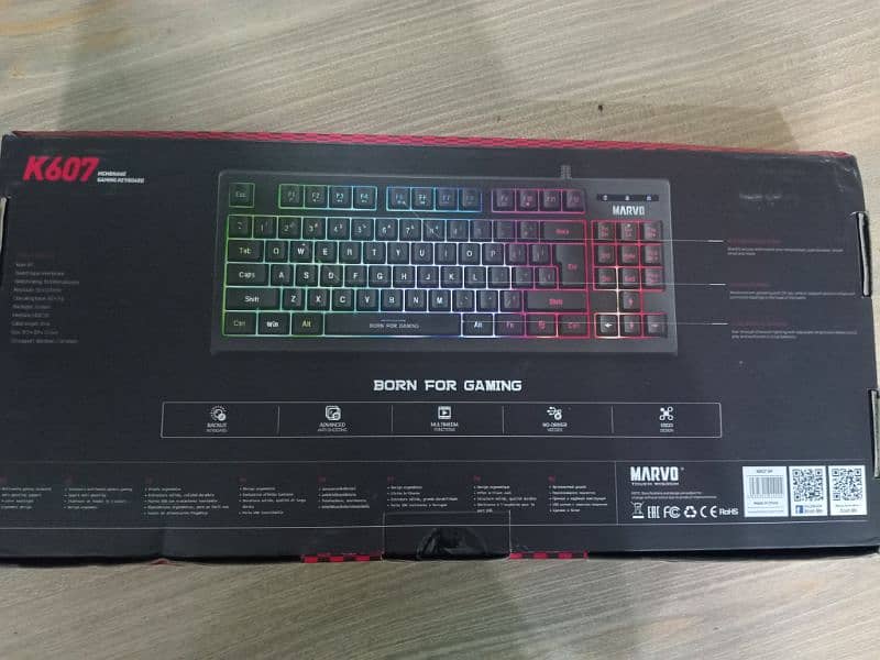 MARVO Membrane Gaming Keyboard. Semi Mechanical 2