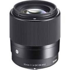 Signa 30mm F1.4 e-mount DC DN lens