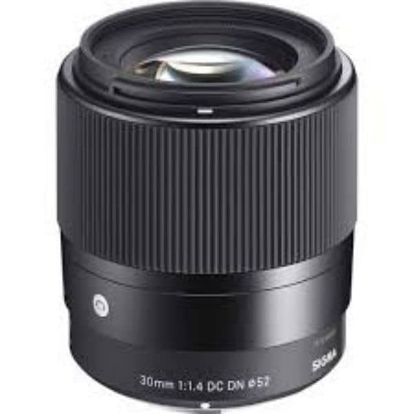 Signa 30mm F1.4 e-mount DC DN lens 0