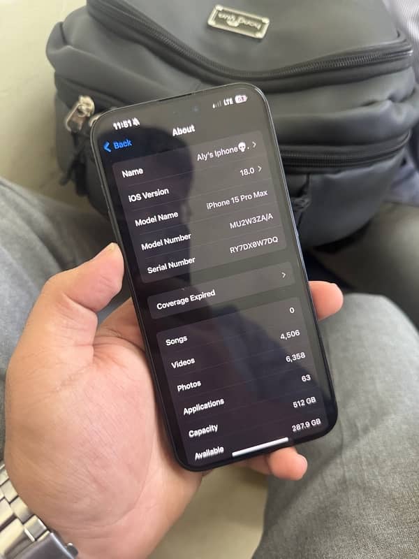 Iphone 15 pro max 512gb HK 0