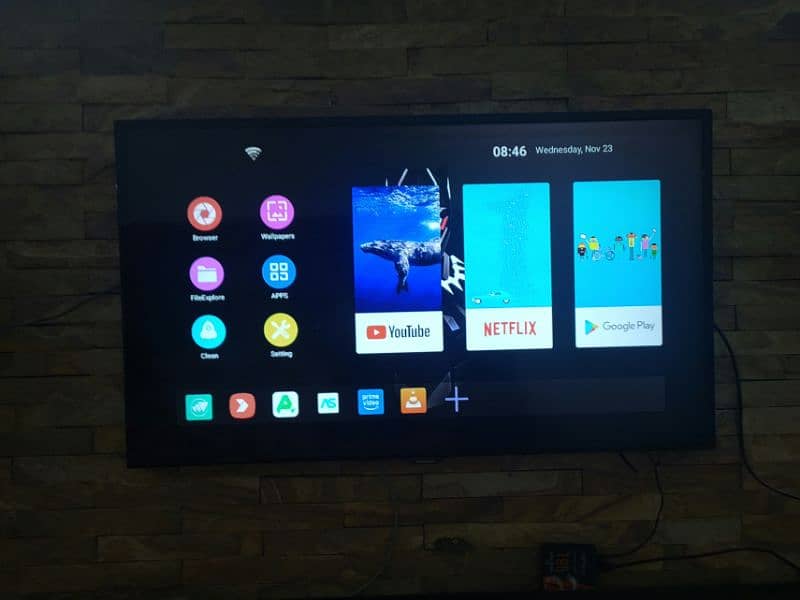 Samsung tv 46 inch with android box T95 original 1080p 2