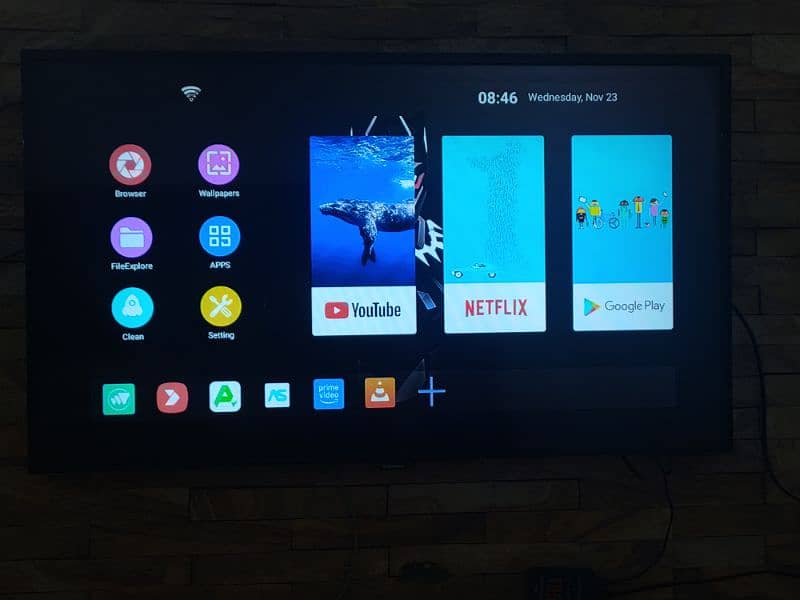 Samsung tv 46 inch with android box T95 original 1080p 3