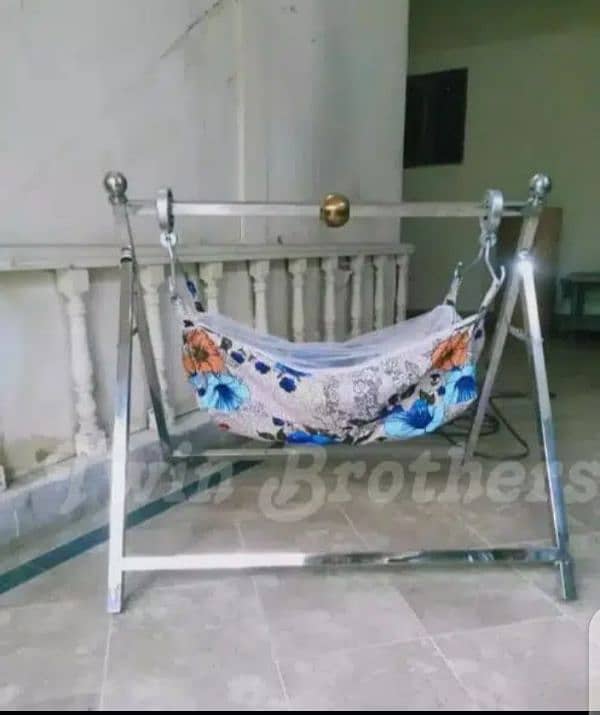 Kids Steel Jhoungi Cradle With Special Made 1