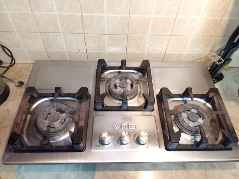 NASGAS 3 LARGE BURNERS HOBB GAS STOVE 1