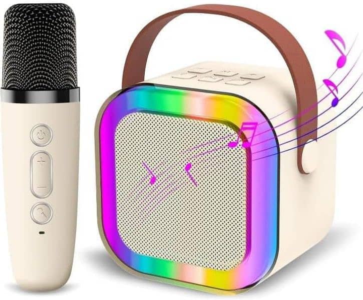 K12 Mini Audio Microphone Karaoke Family Wireless Bluetooth Speaker 0