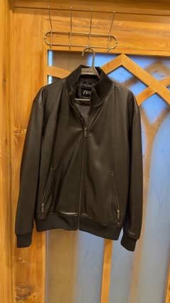 zara leather jacket