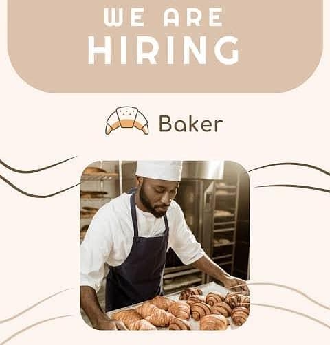 Senior Baking chef and a helper are needed 1