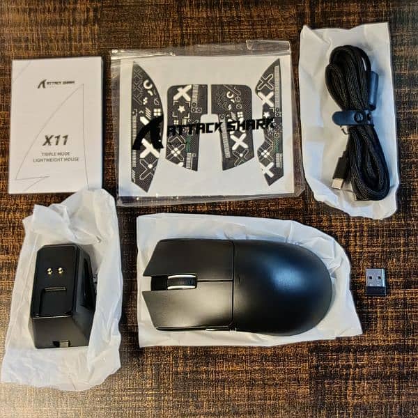 Attackshark X11 Wireless Gaming Mouse • Brand New 8