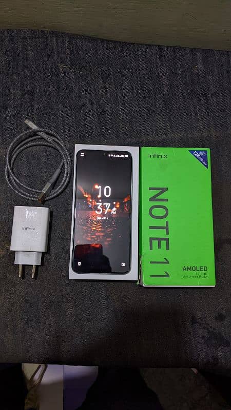 Infnix Note 11 128 gb All OK Original Box 33 Watt Charger 1