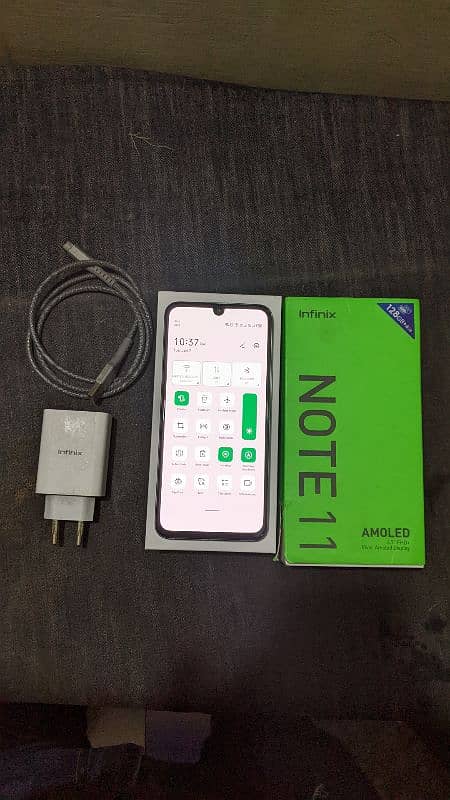 Infnix Note 11 128 gb All OK Original Box 33 Watt Charger 2