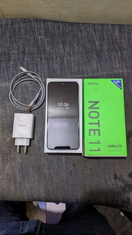 Infnix Note 11 128 gb All OK Original Box 33 Watt Charger 10