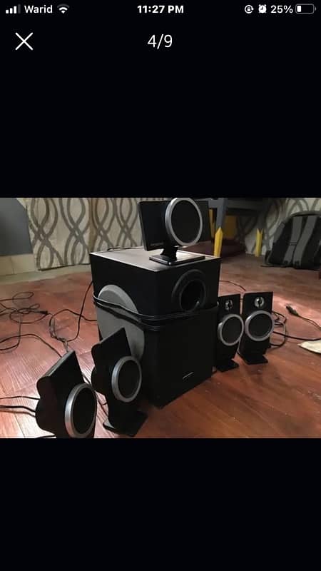 creative k original speakers with Long wires 2