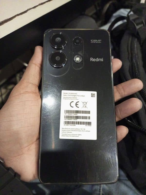 Redmi Note 13 Midnight Black Color 12/256GB in Warranty with Box 1