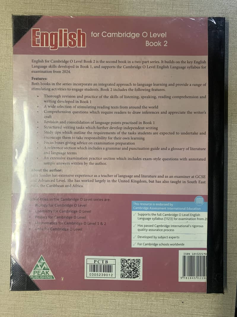 English for Cambridge O Level Student Book 2 by Julia Sander 3