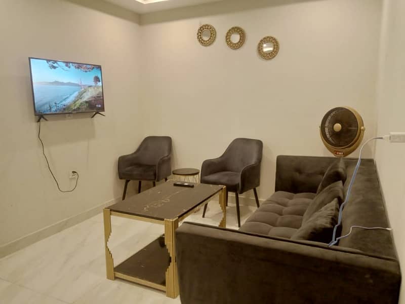 1 Bed Fully Furnished Apartment Iqbal Block In Bahria Town For Sale 1