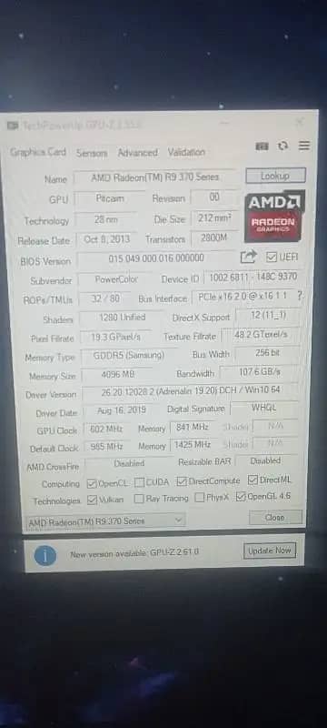 AMD Radeon R9 370 4 GB GPU 4