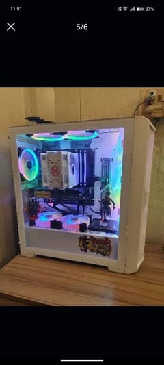 Gaming PC Ryzen 5600 with RTX 4060 Lian Li Casing