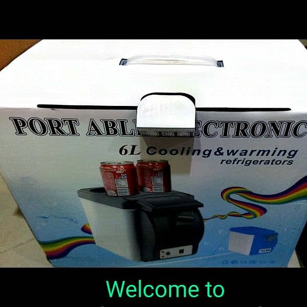 Mini Car Fridge Portable Fridge 12V 6L Cool box Auto Mini Car Tr 6