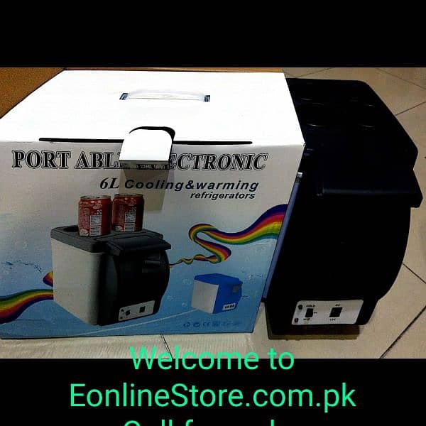 Mini Car Fridge Portable Fridge 12V 6L Cool box Auto Mini Car Tr 8