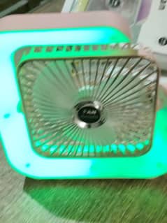 portable mini usb charging fan square shaped