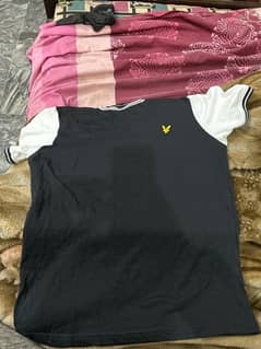 lyle and scott black t-shirt xtra small size not used