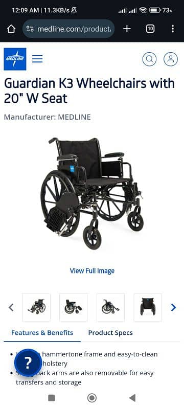 Medline American imported wheelchair 0