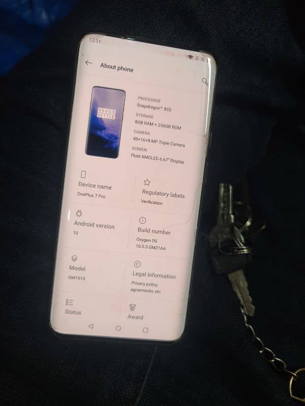 OnePlus 7 pro in good condition 8gb 256gb pta approved no fault all ok 0