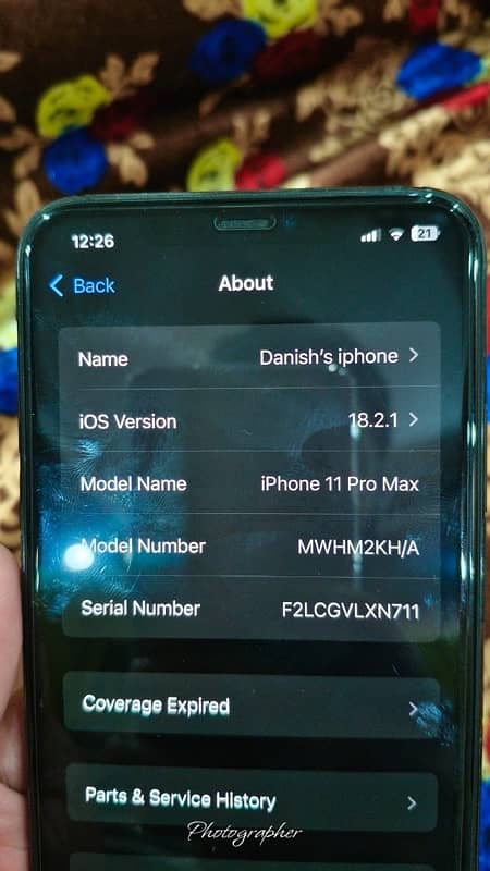 iphone 11 pro max 256 gb PTA approved 6